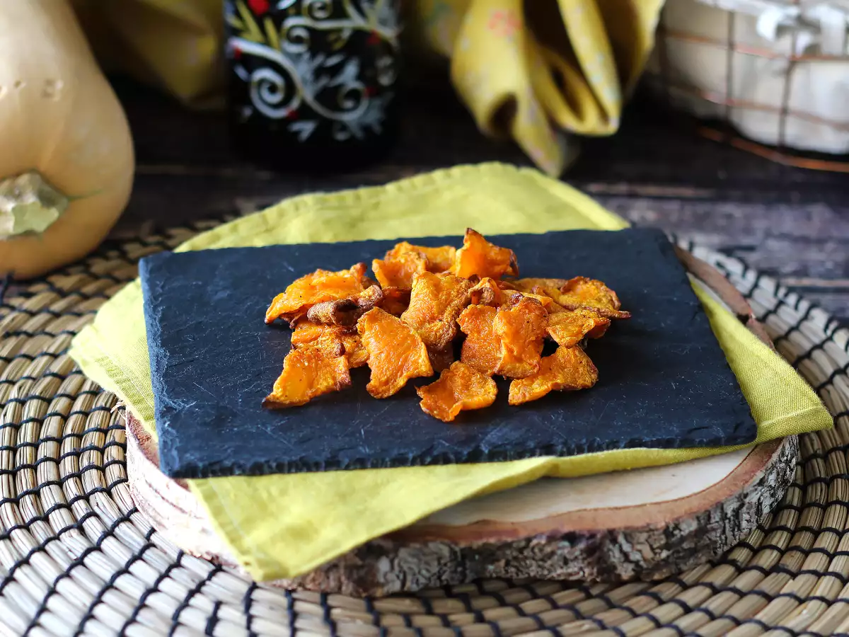 Bučni čips v zračnem cvrtniku: lahek in okusen - fotografija 5