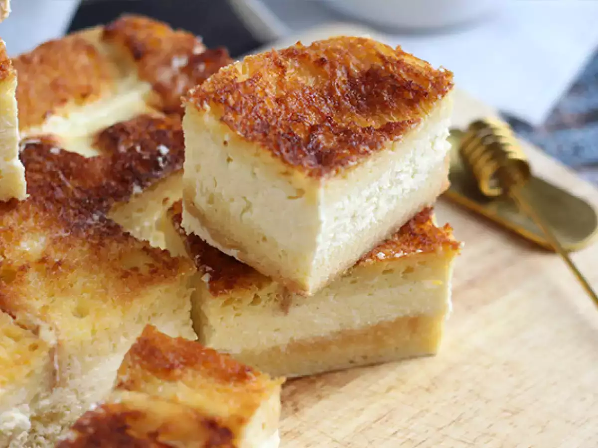 Cheesecake ploščice s francoskimi toastki - fotografija 4