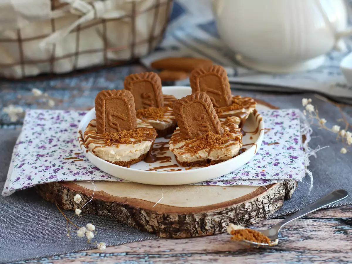 Cheesecake tortice brez peke s piškoti speculoos - fotografija 5