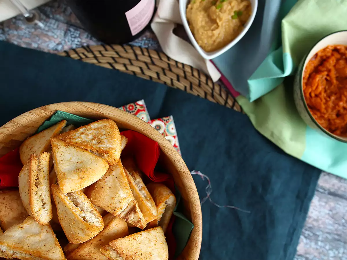 Čips iz pita kruha – ekspresni recept - fotografija 3
