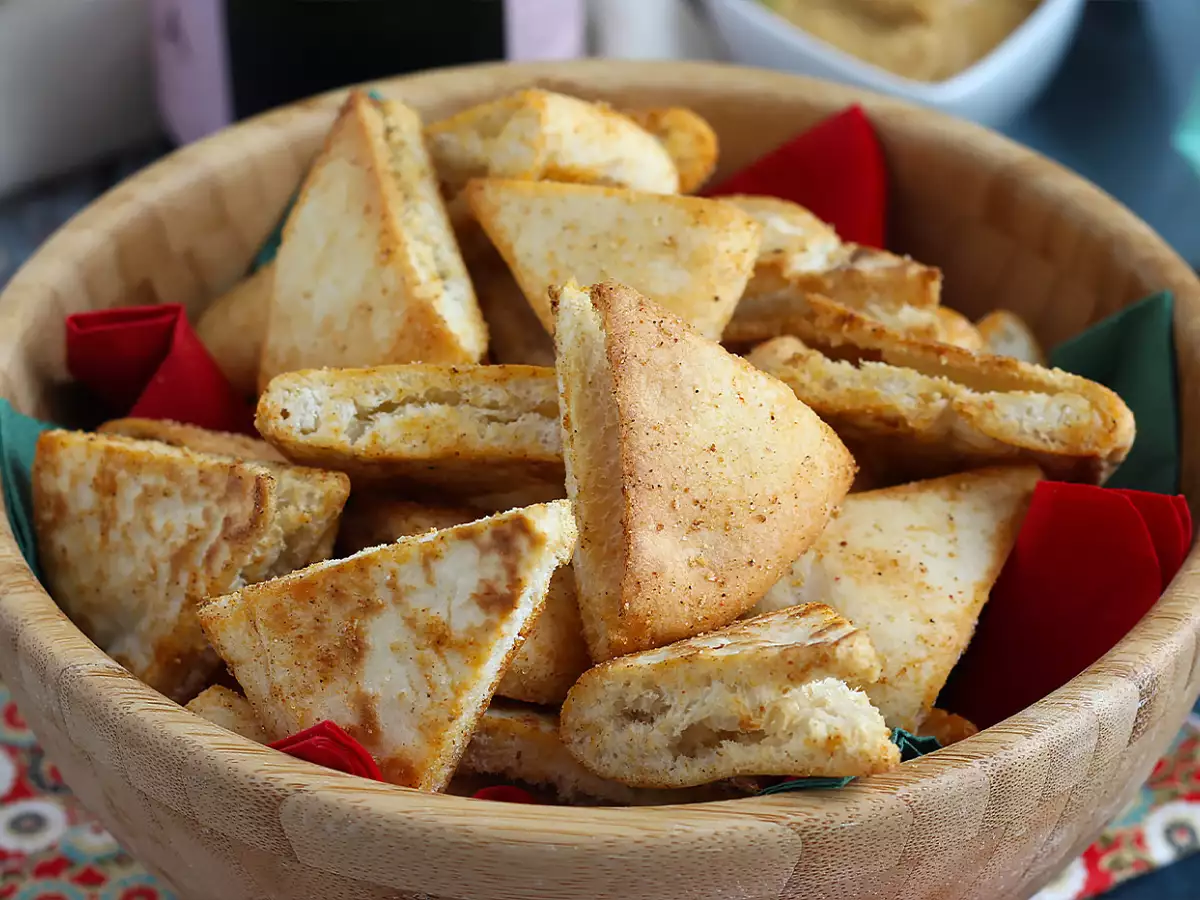Čips iz pita kruha – ekspresni recept - fotografija 5