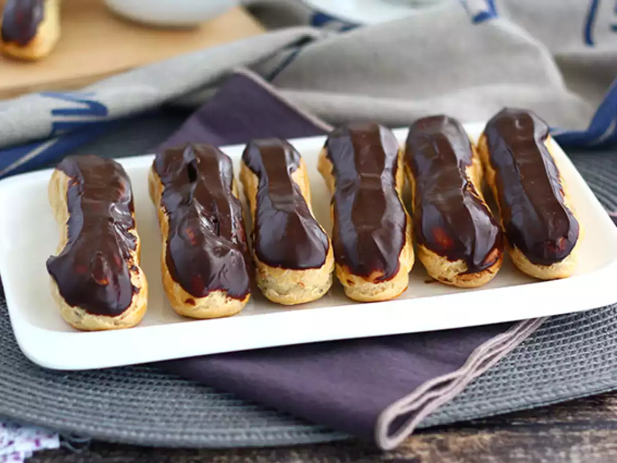 Čokoladni eklerji – recept po korakih - fotografija 2
