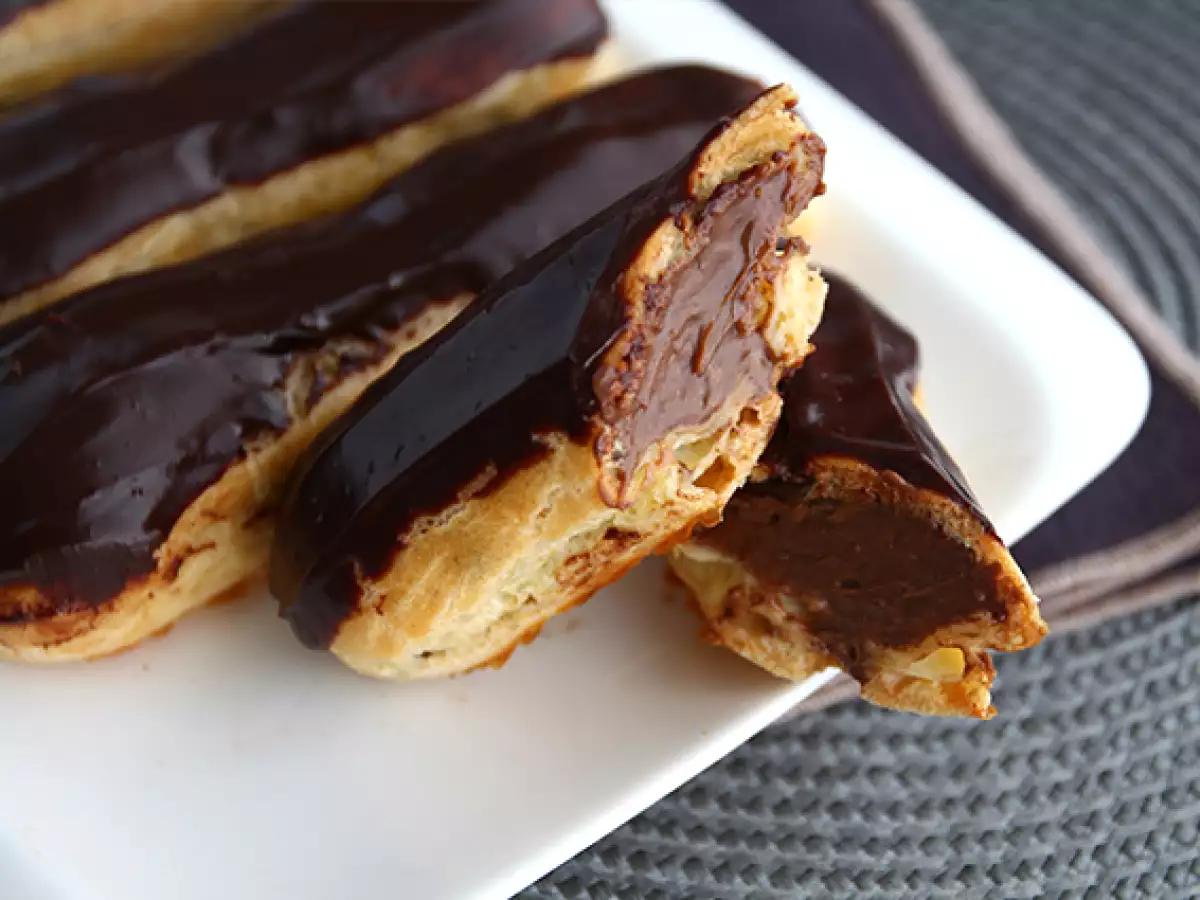 Čokoladni eklerji – recept po korakih - fotografija 4