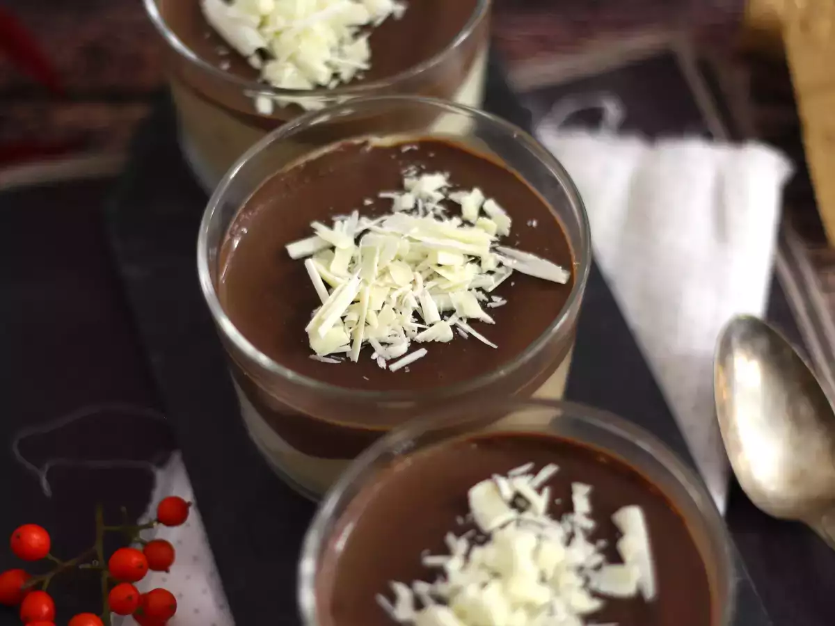 Čokoladni in nugatni lončki. Enostaven recept - fotografija 5