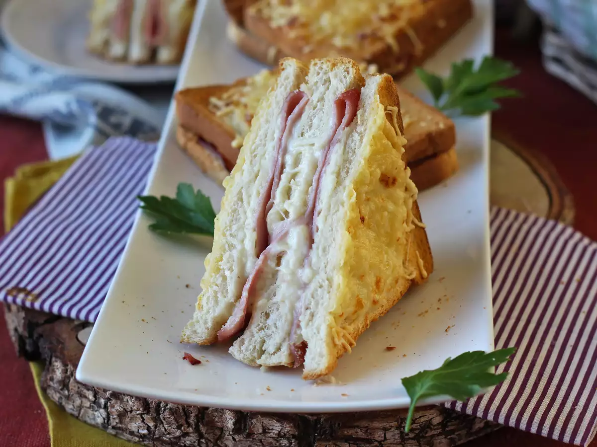 Croque-monsieur v cvrtniku na vroč zrak - fotografija 6