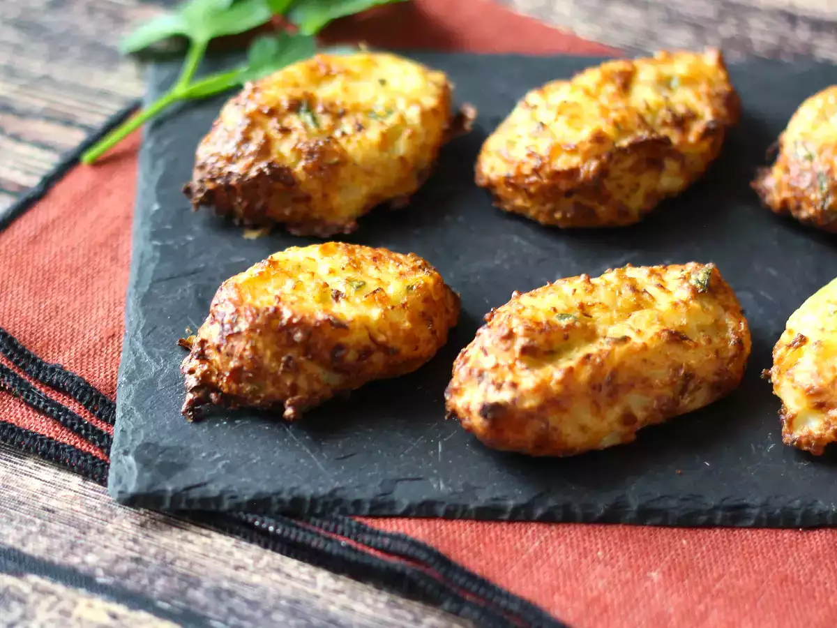 Cvetačne mesne kroglice v zračnem cvrtniku: varčen in vegetarijanski recept - fotografija 3