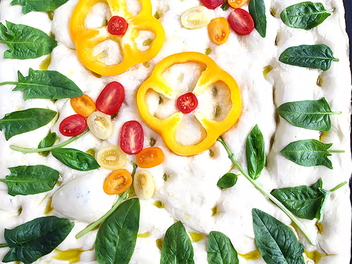 Cvetovi focaccia - umetnost focaccia - fotografija 4