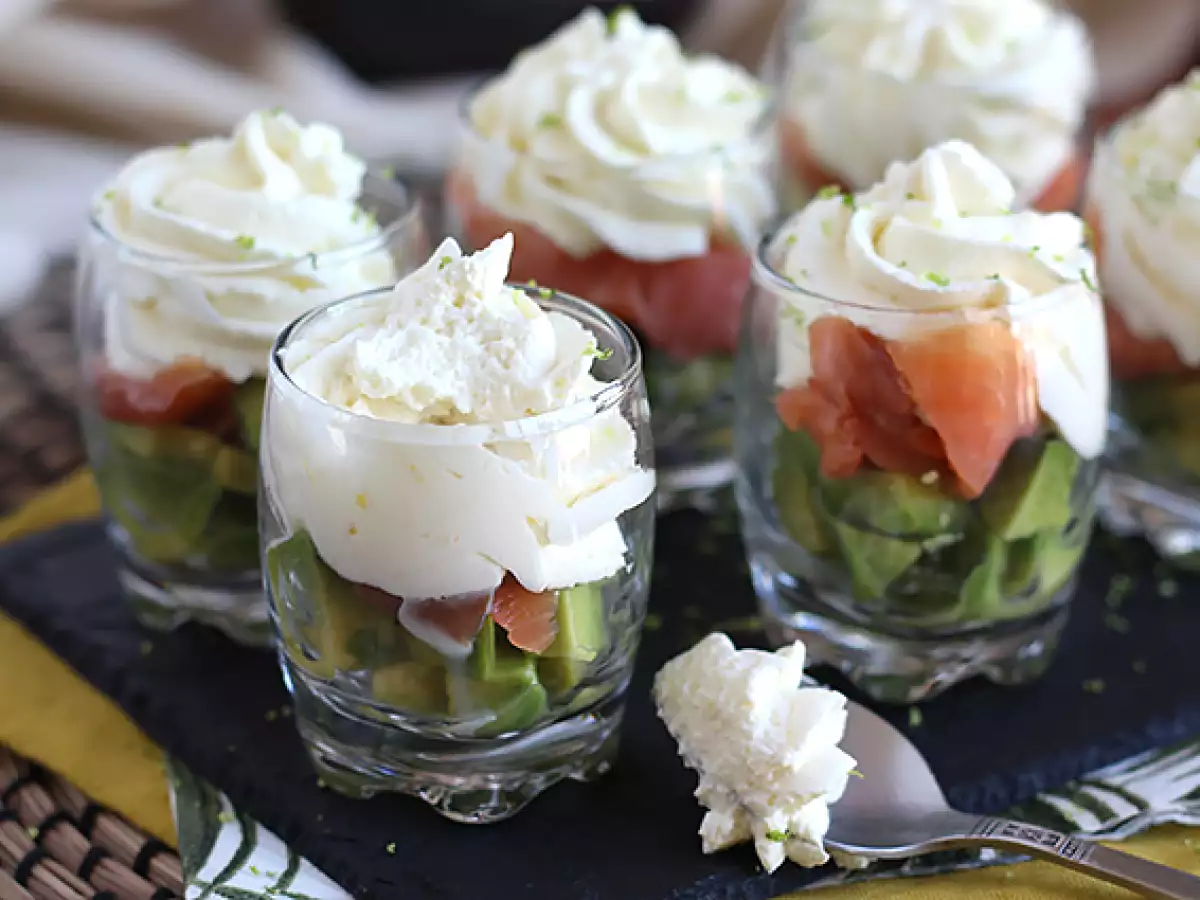 Dimljeni losos in avokado verrines - fotografija 5