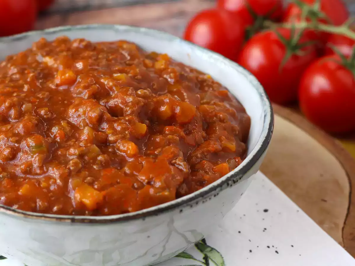 Domača bolonjska omaka - ragù alla bolognese - fotografija 4