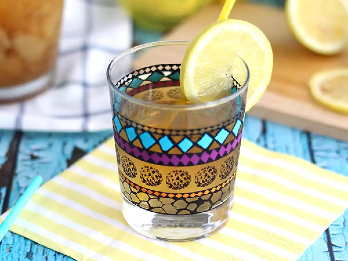 Domači breskov ledeni čaj - fotografija 2