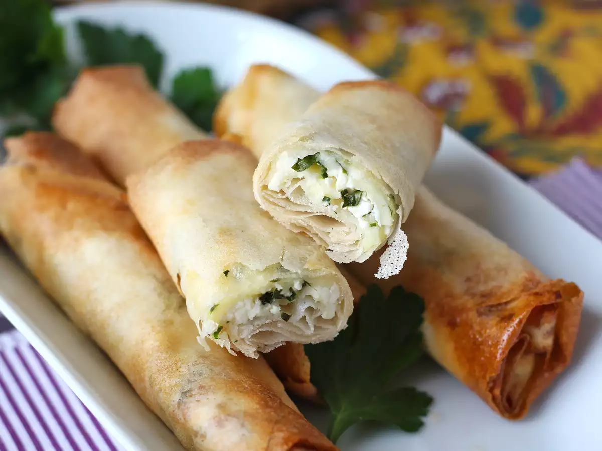 Domači libanonski rikakats - kuhanje v cvrtniku na zraku - fotografija 5