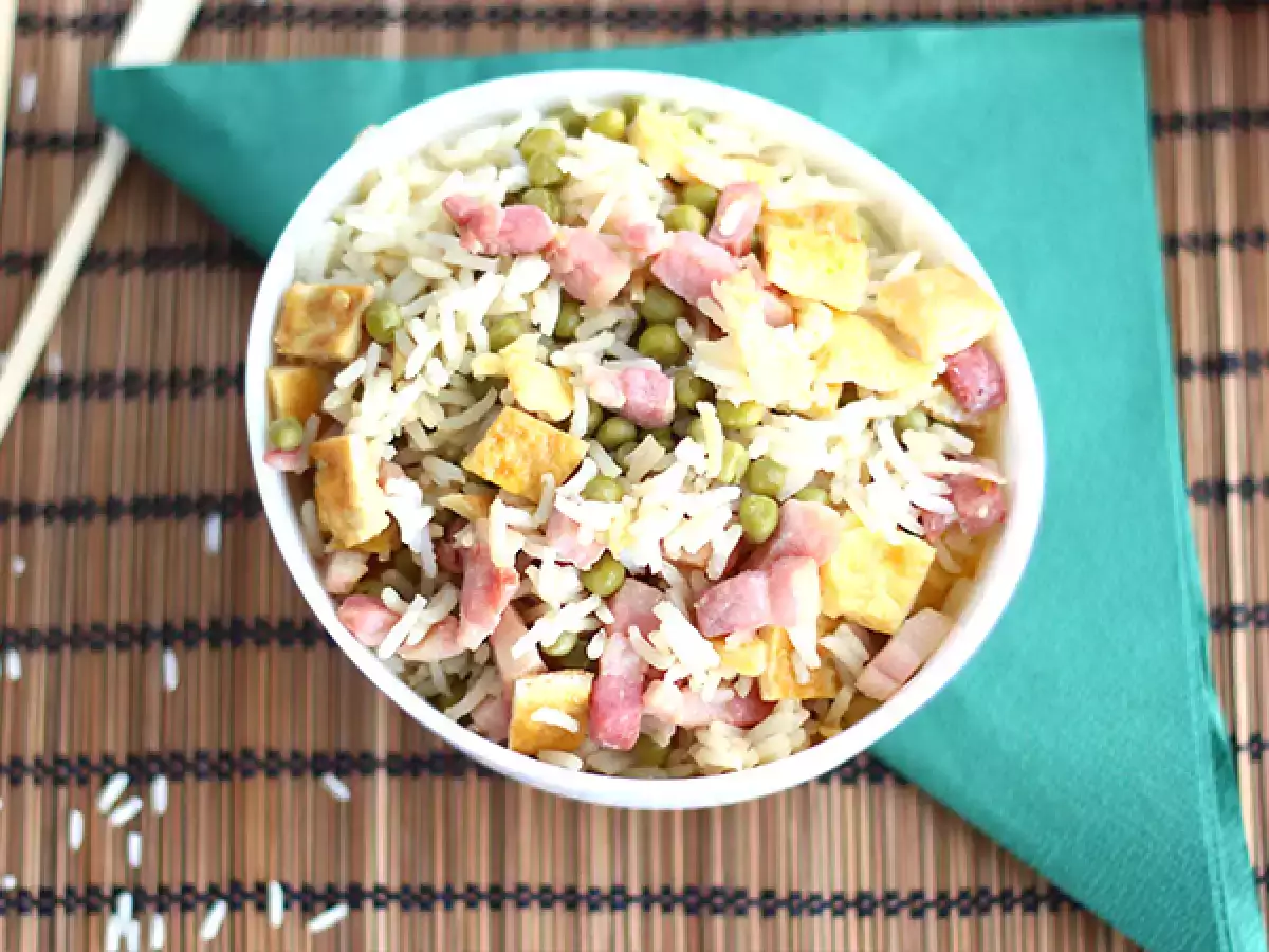 Ekspresni kantonski riž, enostaven recept - fotografija 2