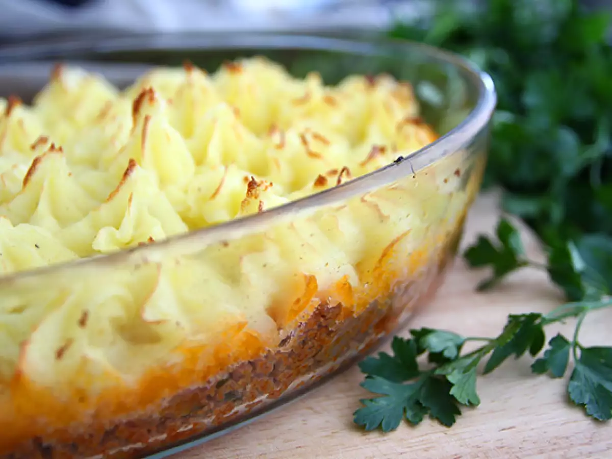 Enostaven Hachis Parmentier (francoska pastirska pita) - fotografija 4