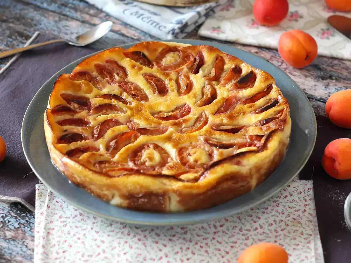 Enostaven marelični clafoutis - fotografija 3