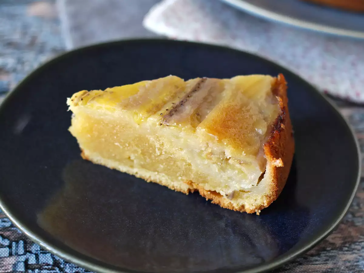 Extra fondant upside-down banana cake - fotografija 3