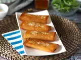 Feta Saganaki, grški recept za hrustljavce iz fete in medu, fotografija 1