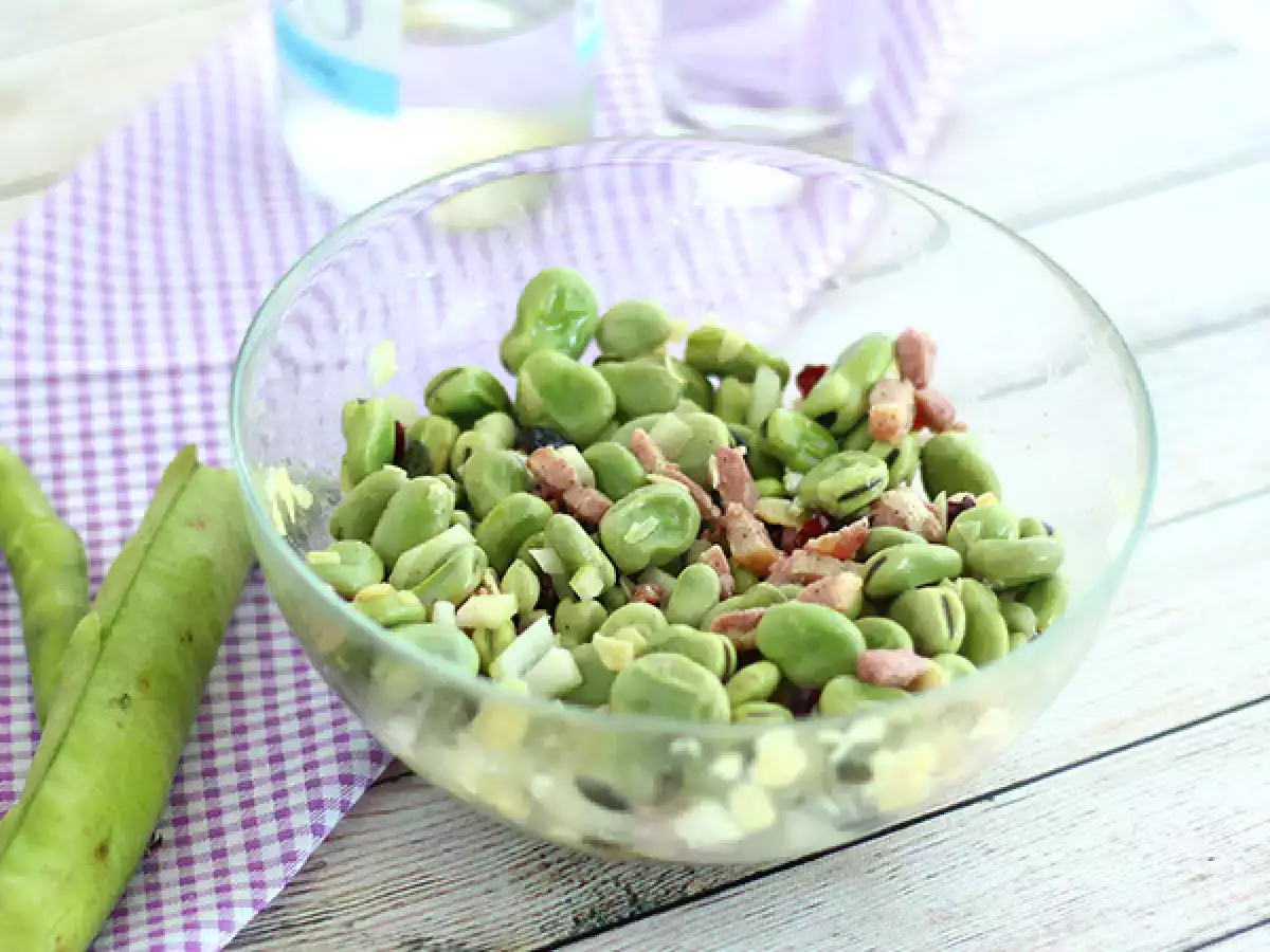 Fižolova solata s slanino - fotografija 3