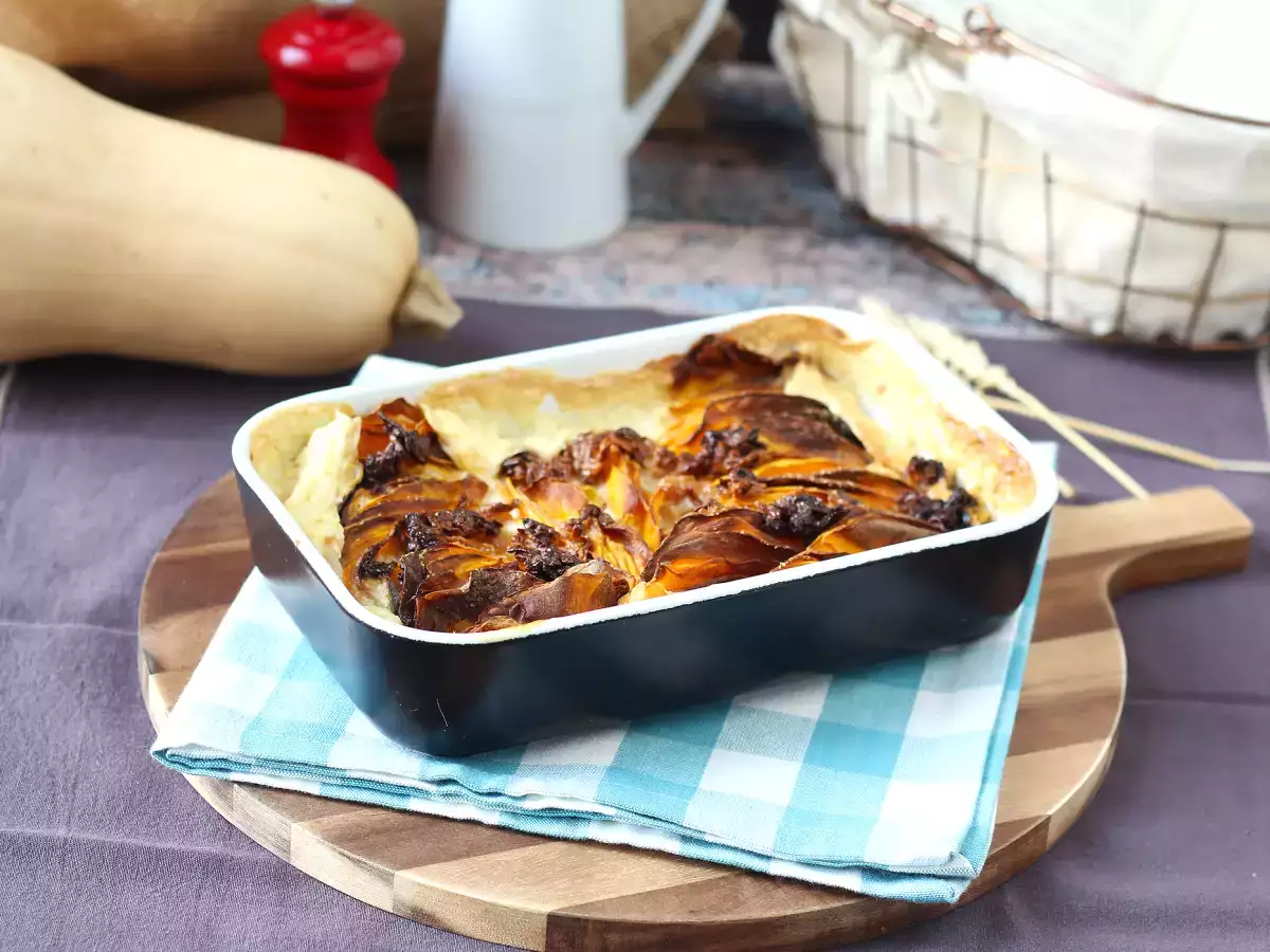 Gratin iz buče butternut v Air Fryerju po vzoru gratina dauphinois - fotografija 5