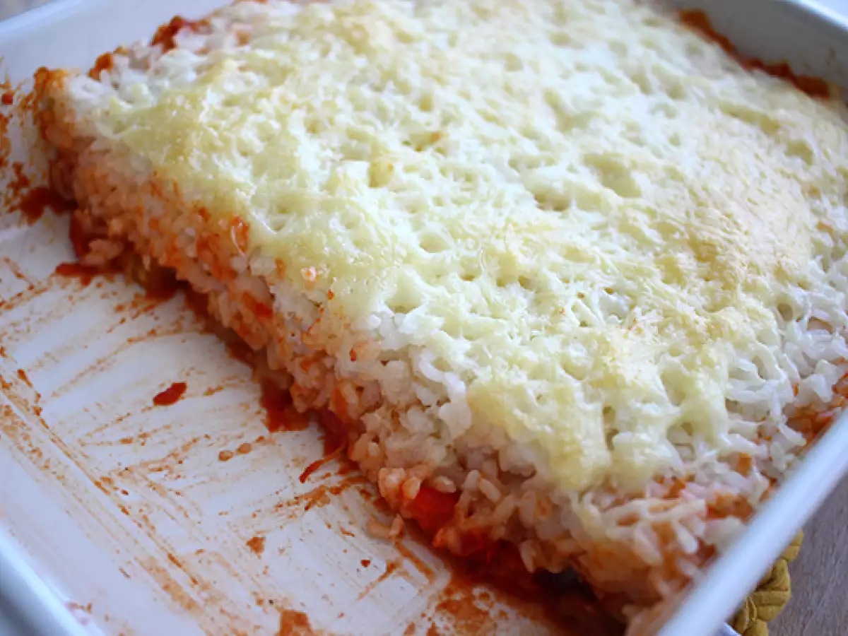 Gratiniran riž s paradižnikom - fotografija 3