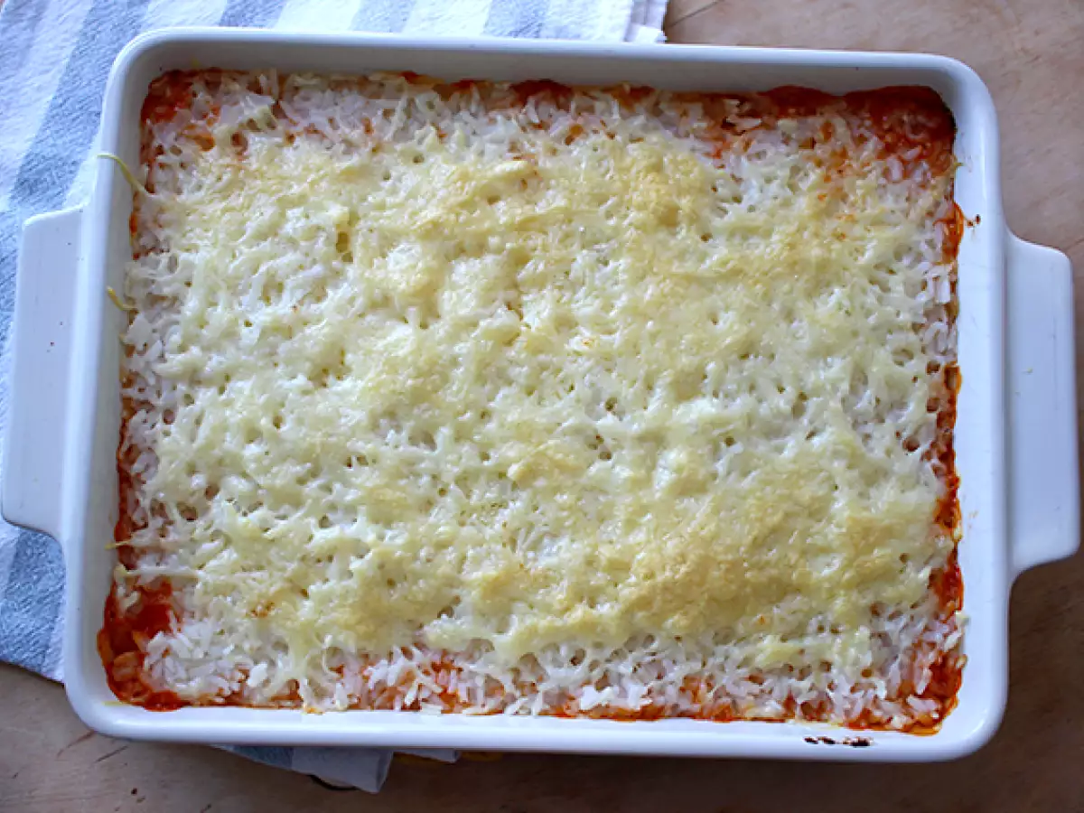 Gratiniran riž s paradižnikom - fotografija 4