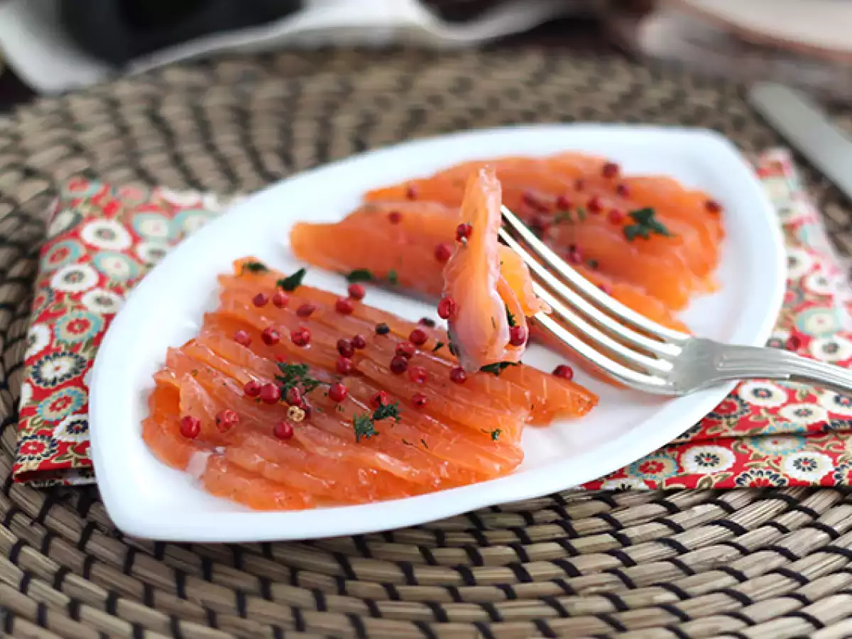 Gravlax, mariniran losos po švedsko - fotografija 4