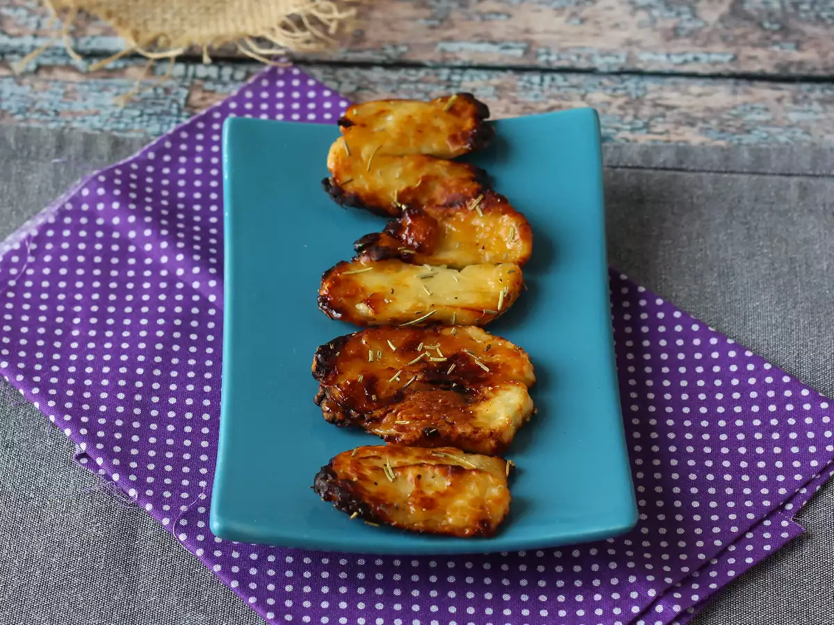 Halloumi z medom iz cvrtnika na vroč zrak