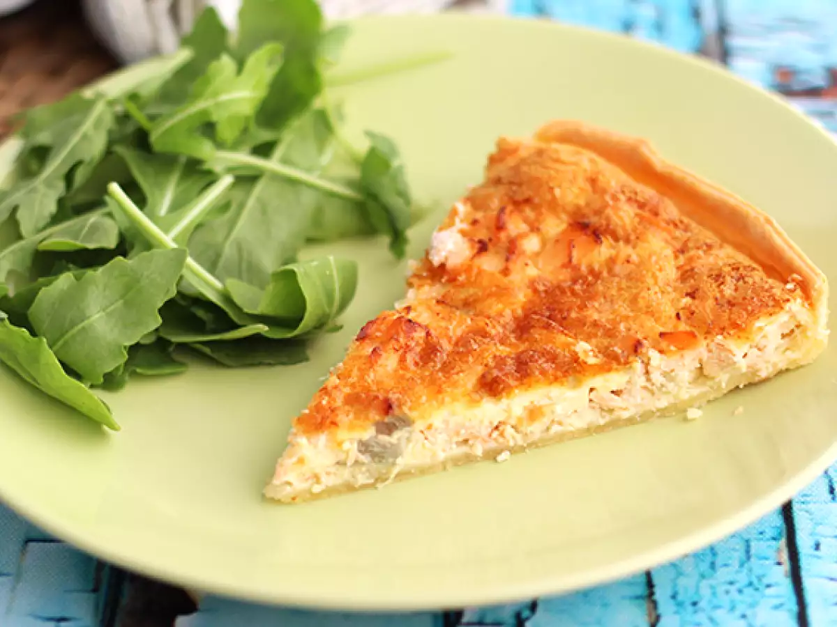 Hitra in enostavna kviche z lososom - fotografija 2