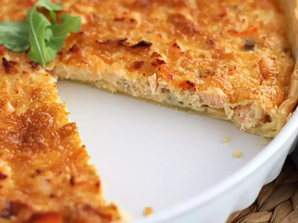 Hitra in enostavna kviche z lososom - fotografija 3