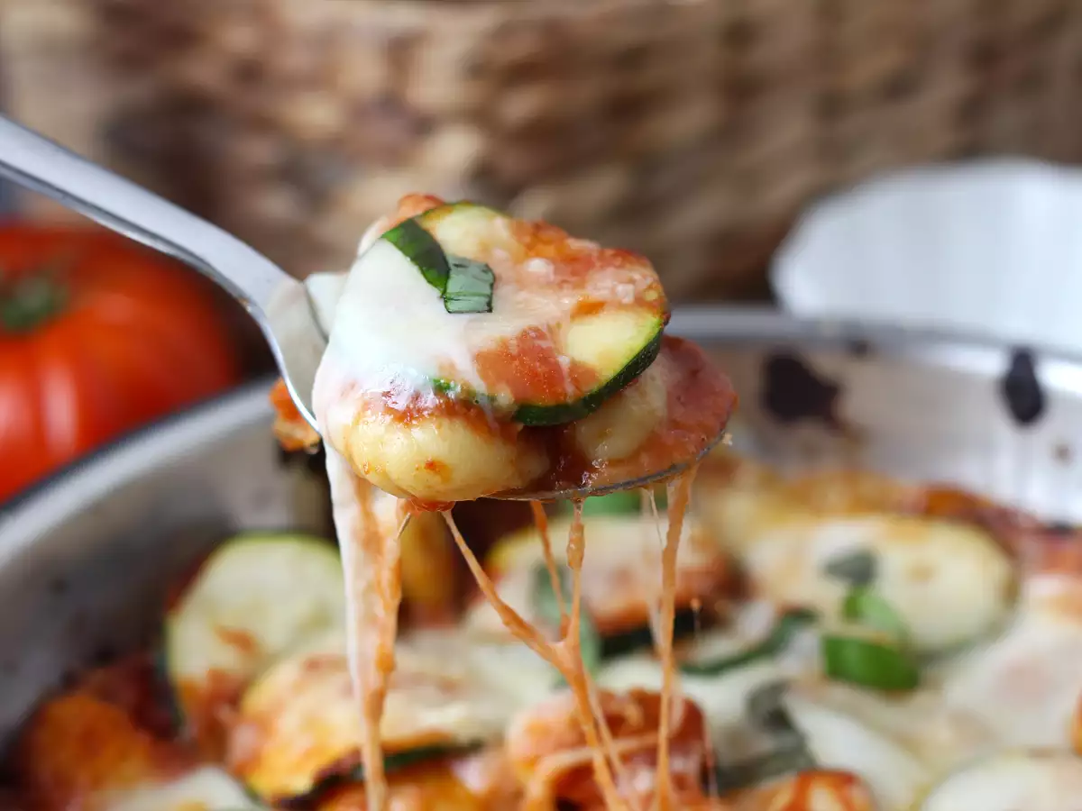 Hitri recept za gratin iz gnocchijev, bučk in mozzarelle - fotografija 3