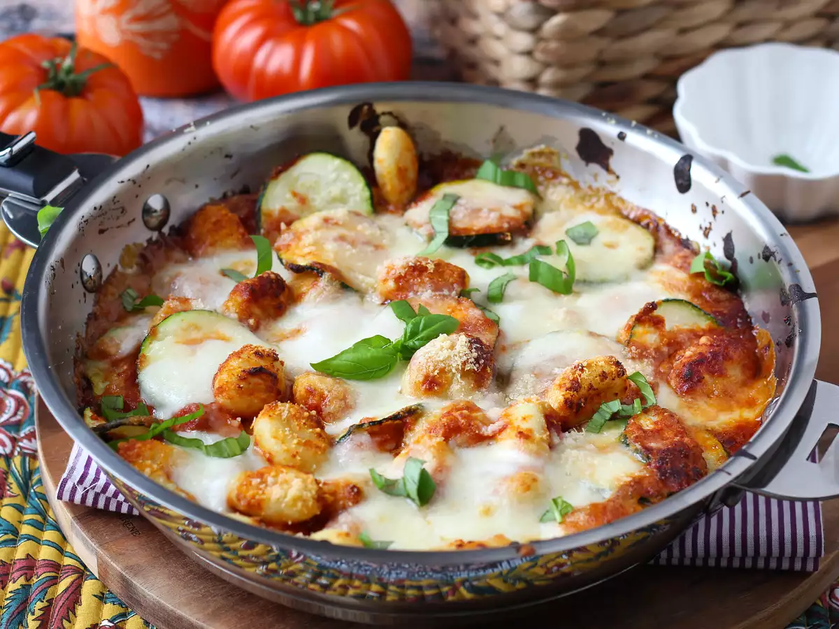Hitri recept za gratin iz gnocchijev, bučk in mozzarelle - fotografija 5