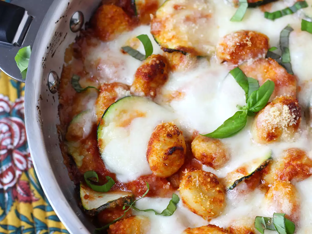 Hitri recept za gratin iz gnocchijev, bučk in mozzarelle - fotografija 6