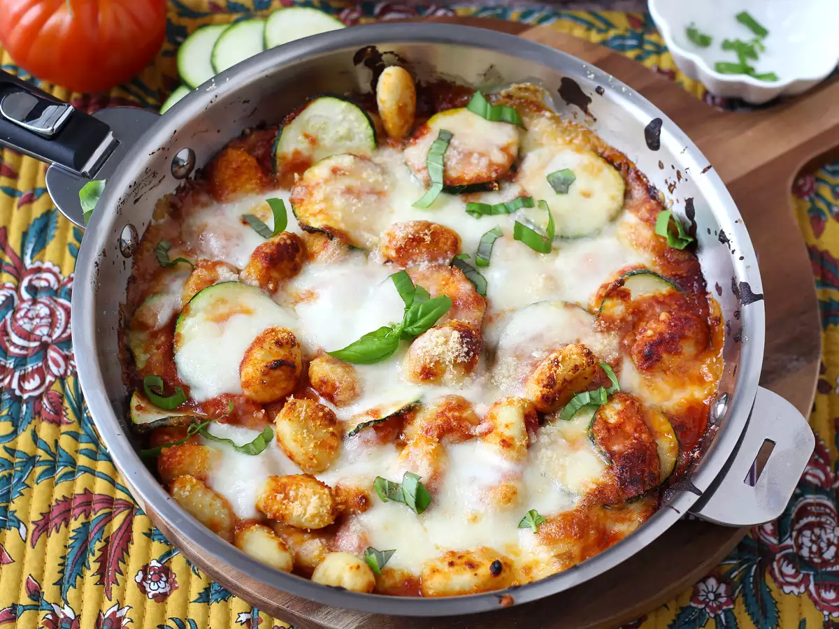 Hitri recept za gratin iz gnocchijev, bučk in mozzarelle - fotografija 8