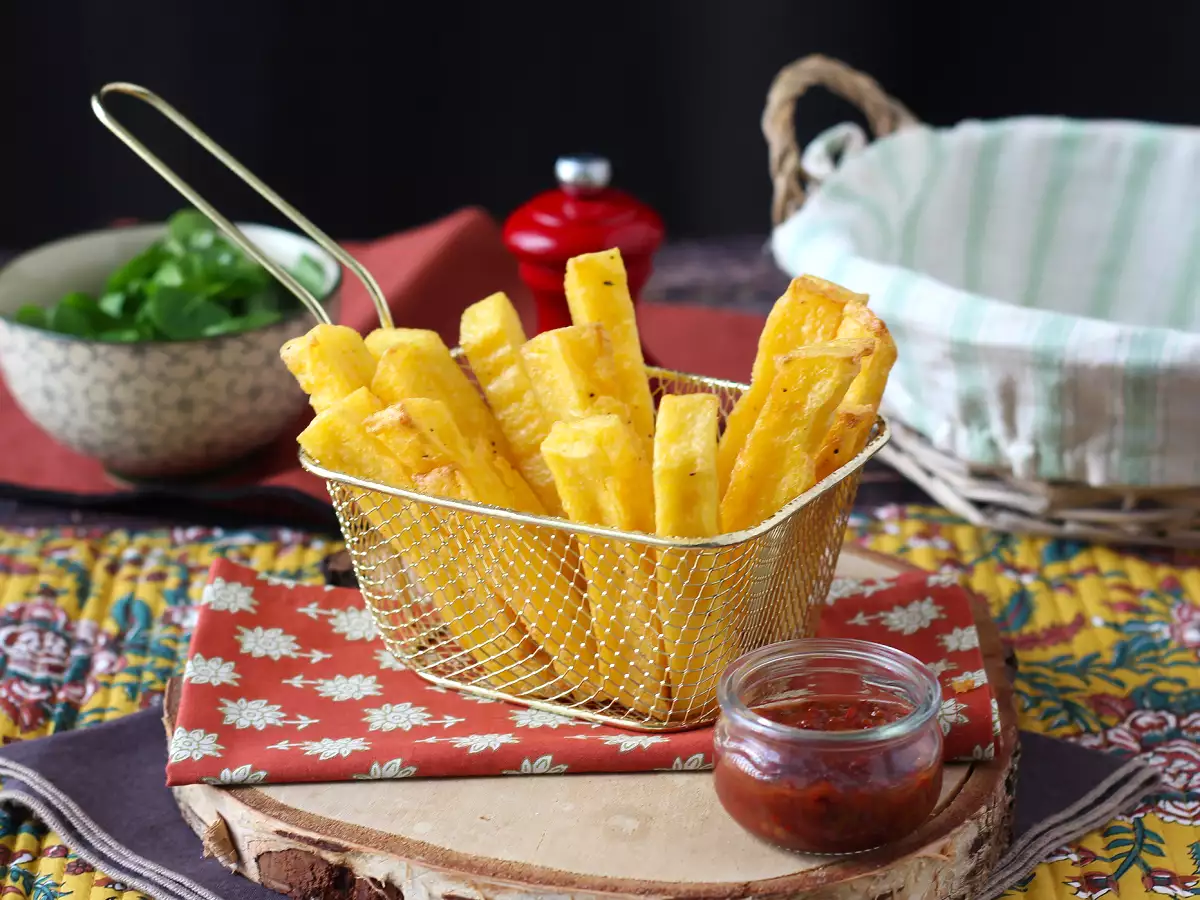 Hrustljava polenta iz cvrtnika na vroč zrak – zdrava in brez glutena - fotografija 3