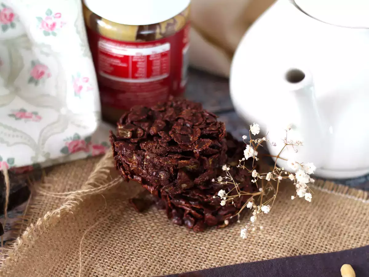 Izjemno hrustljave arašidove čokoladne peščene vrtnice - fotografija 3