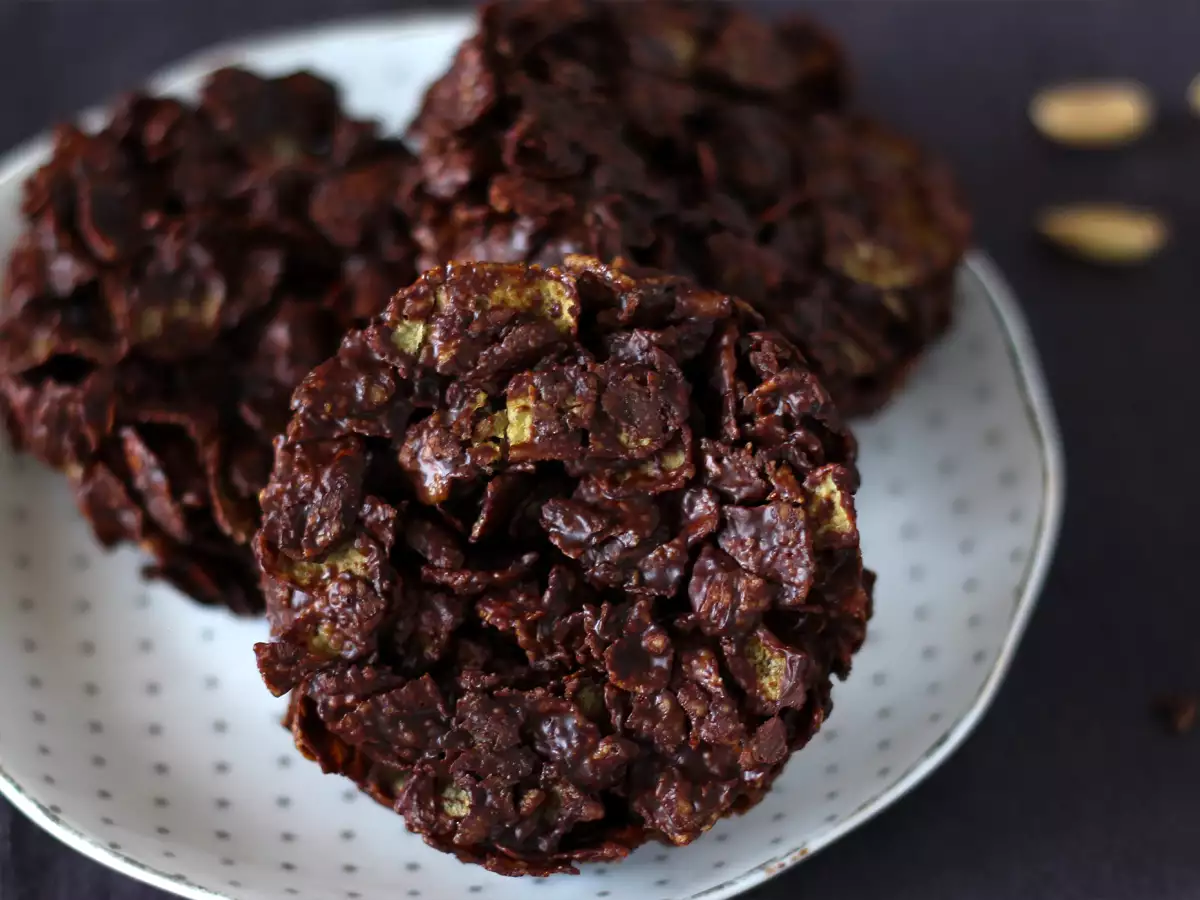 Izjemno hrustljave arašidove čokoladne peščene vrtnice - fotografija 4