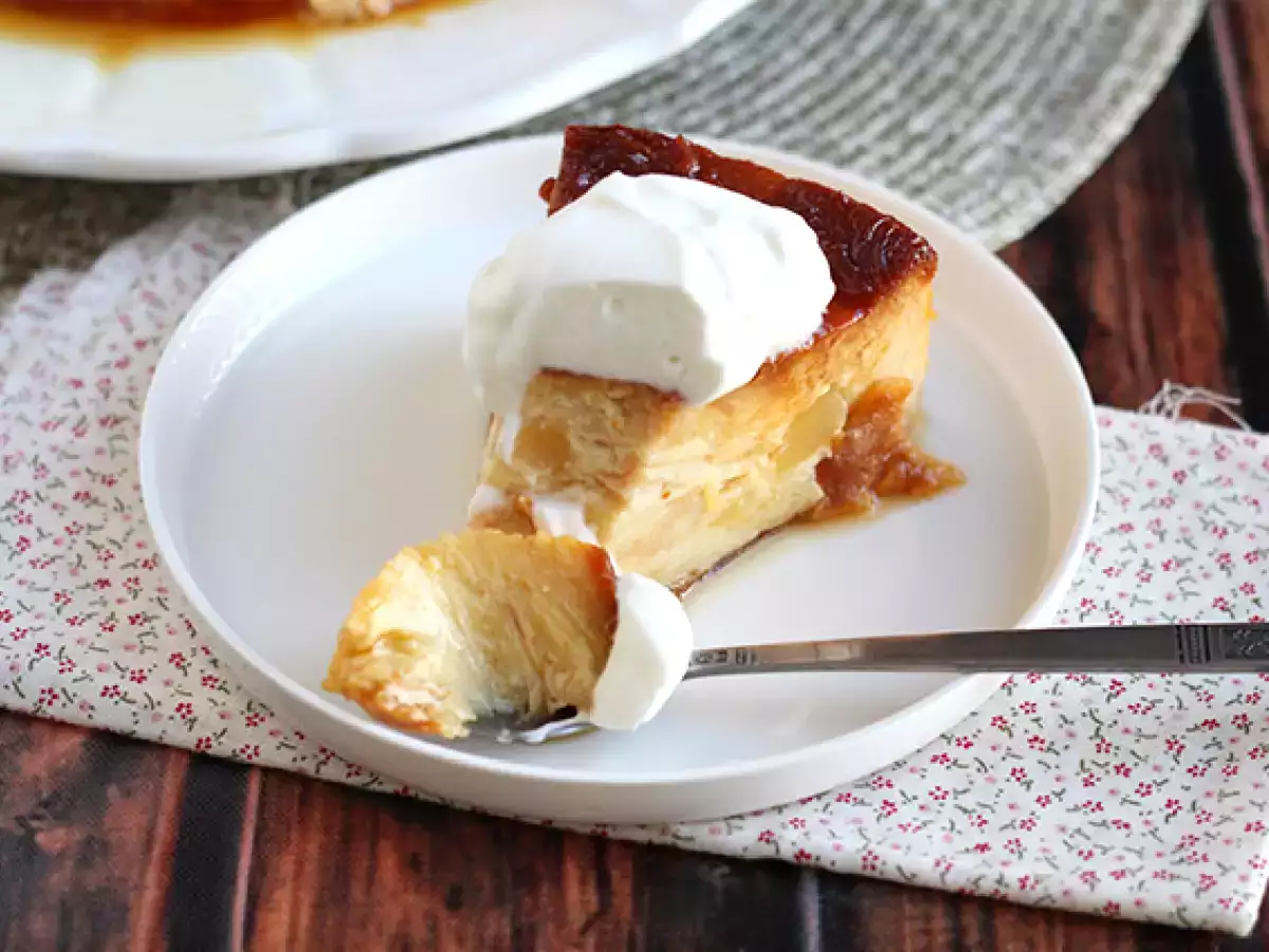 Jabolčni in karamelni puding s krofi - fotografija 3