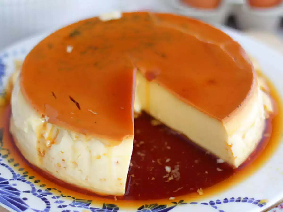 Jajčni flan z vaniljo - fotografija 3