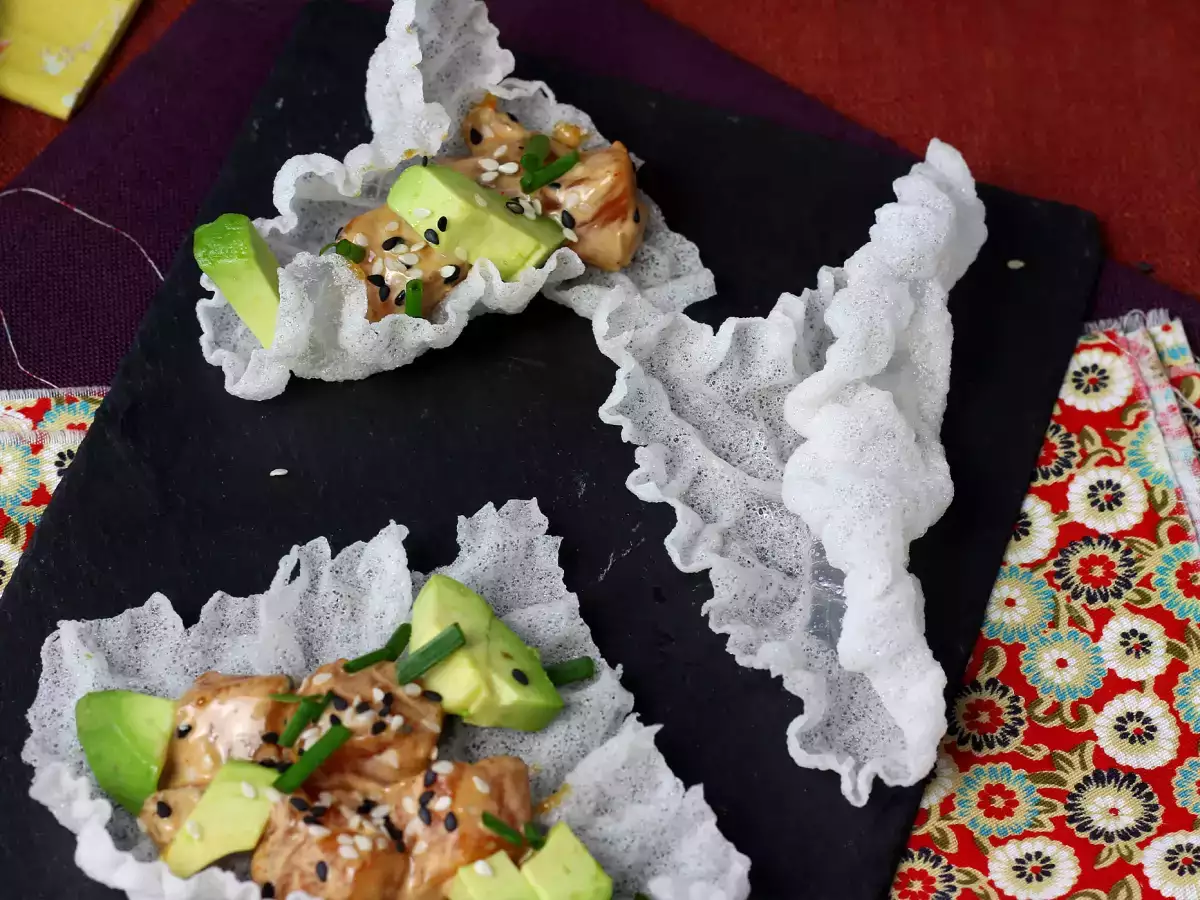 Kako pripraviti čips z riževim papirjem? - fotografija 2