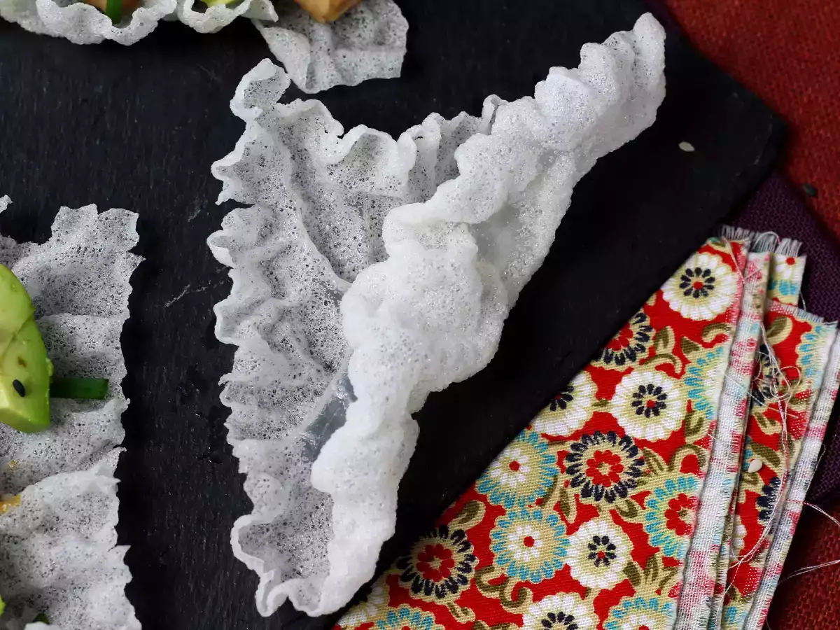 Kako pripraviti čips z riževim papirjem? - fotografija 3