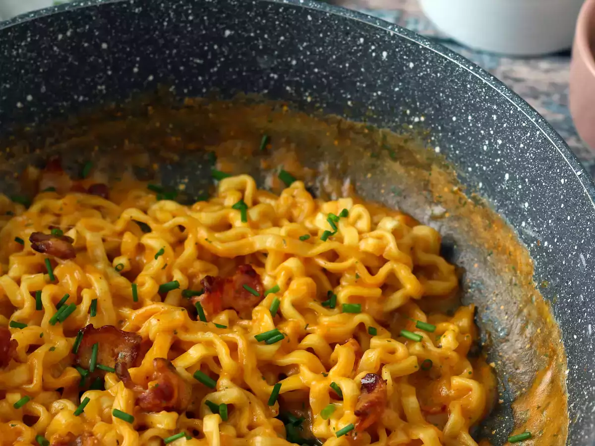 Kako skuhati rezance Buldak carbonara okus? Najboljši recept! - fotografija 7