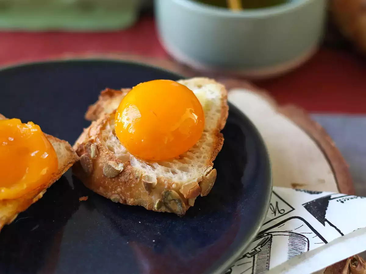 Kandirani jajčni rumenjaki z namazom Air Fryer - fotografija 4