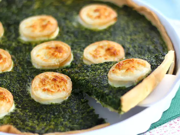 Recept Kiš s špinačo in kozjim sirom
