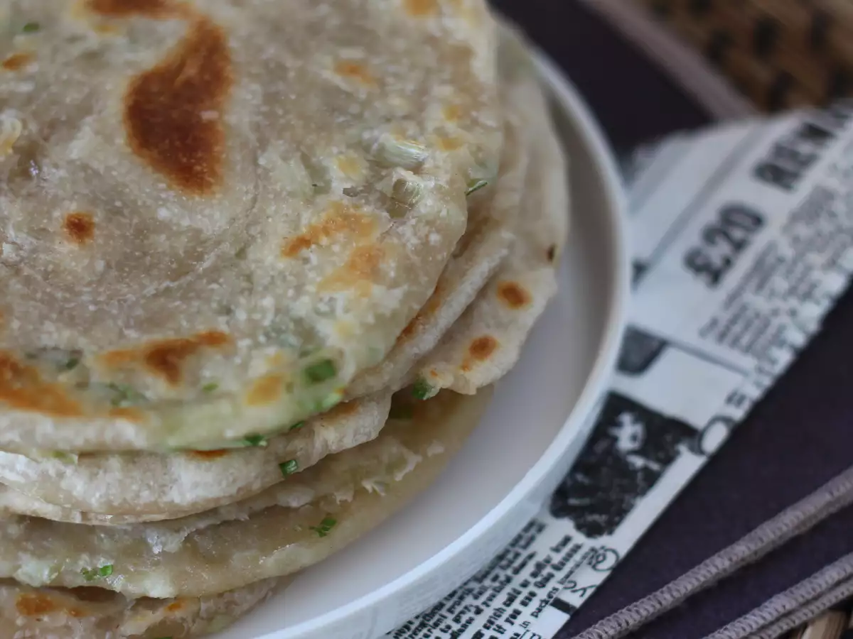 Kitajske palačinke z mlado čebulo – scallion pancakes - fotografija 4