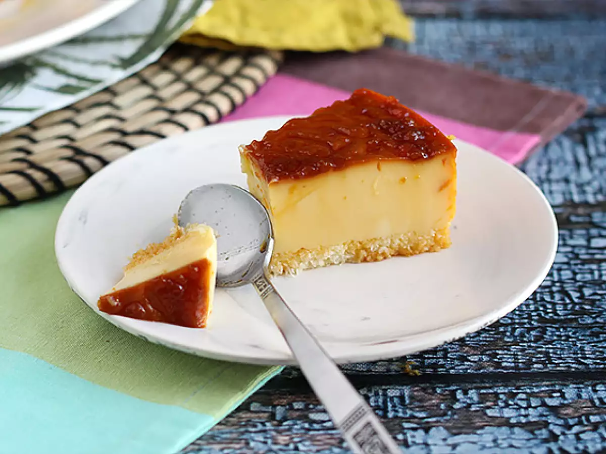 Kokosov flan v aparatu Cookeo - fotografija 2