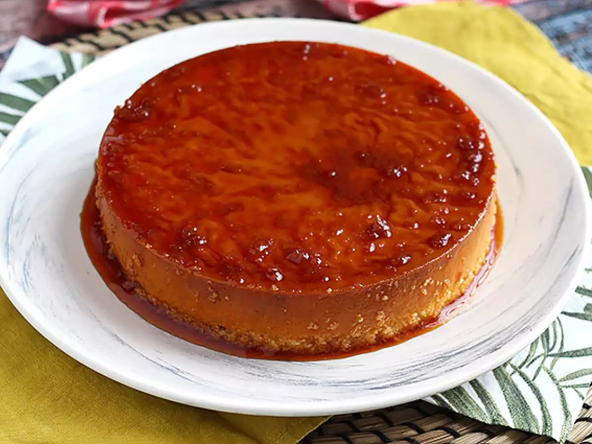 Kokosov flan v aparatu Cookeo - fotografija 6