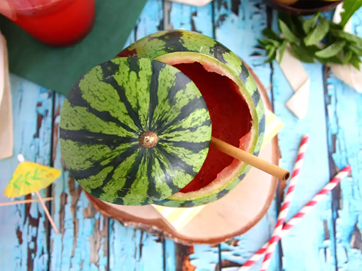 Koktajl z lubeničnim džinom - fotografija 2