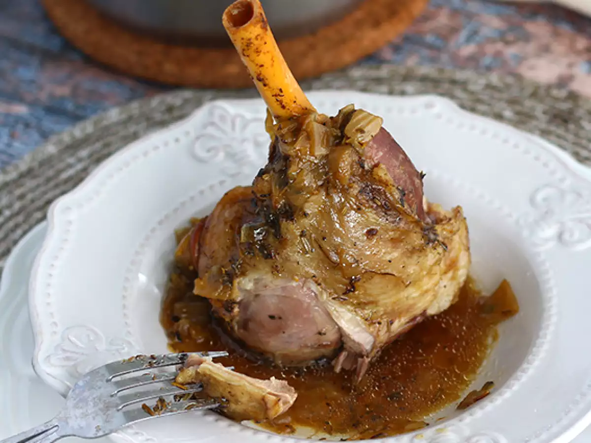 Konfit jagnjetine z medom in timijanom - fotografija 3