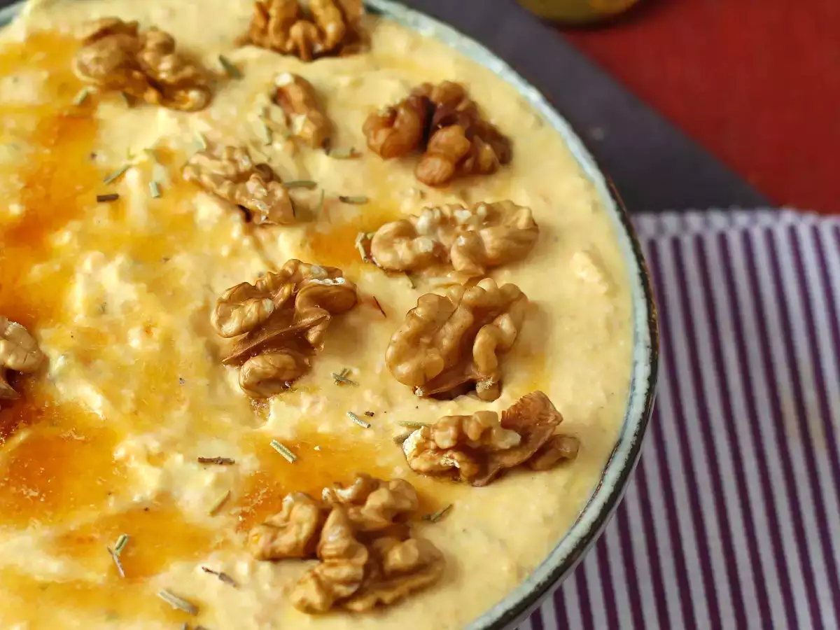 Kremna pašteta iz buč in fete s pridihom medu - fotografija 2