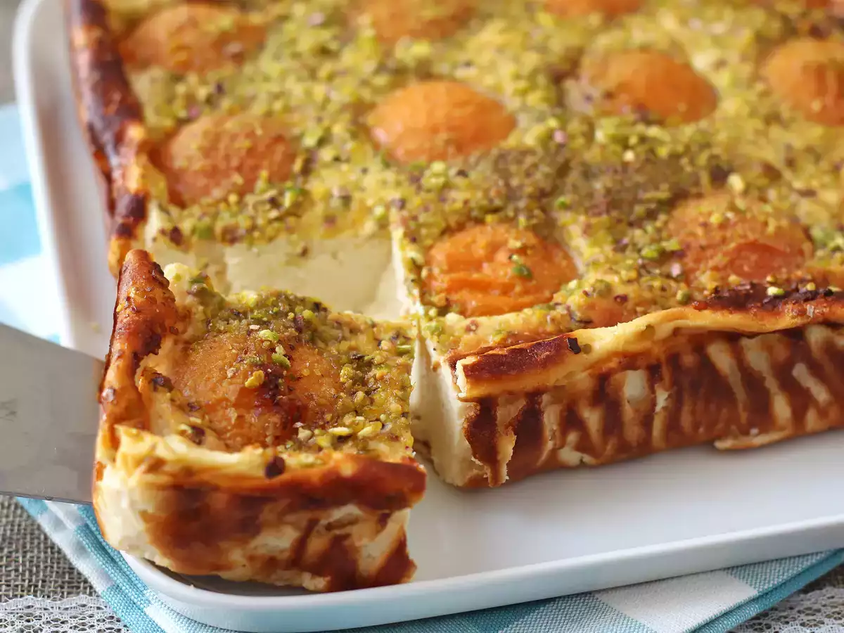 Kremni cheesecake z marelicami - fotografija 2