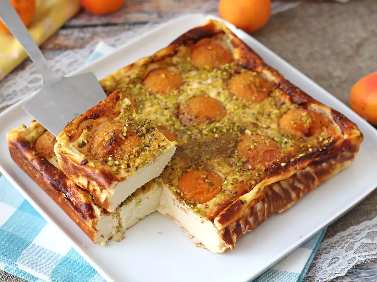 Kremni cheesecake z marelicami - fotografija 4